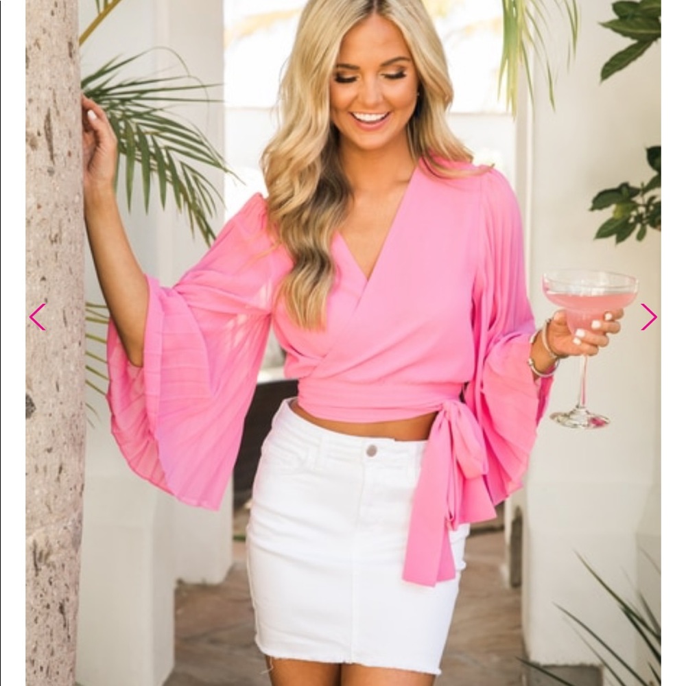 Pink Lily blouse - SOLD
